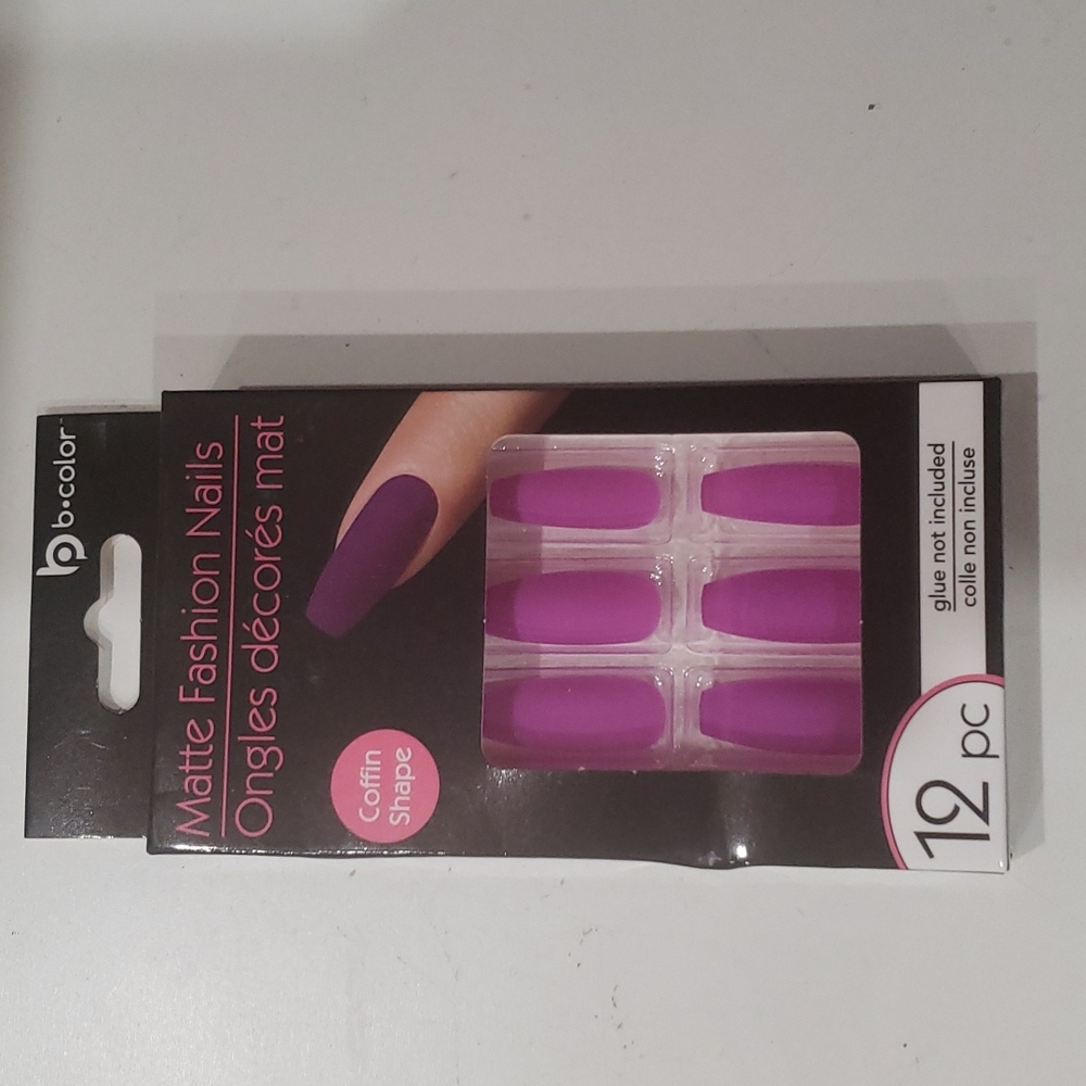 12 pc Matte Nails 💅 Coffin Shape